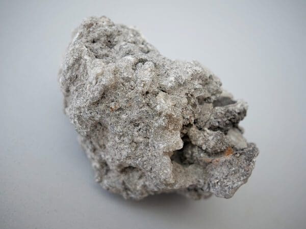 A rock with some kind of substance on it